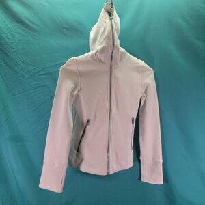 Scottevest SEV The Chloe Glow Hoodie XS White Zip-Up  Jacket With Hood & Pockets